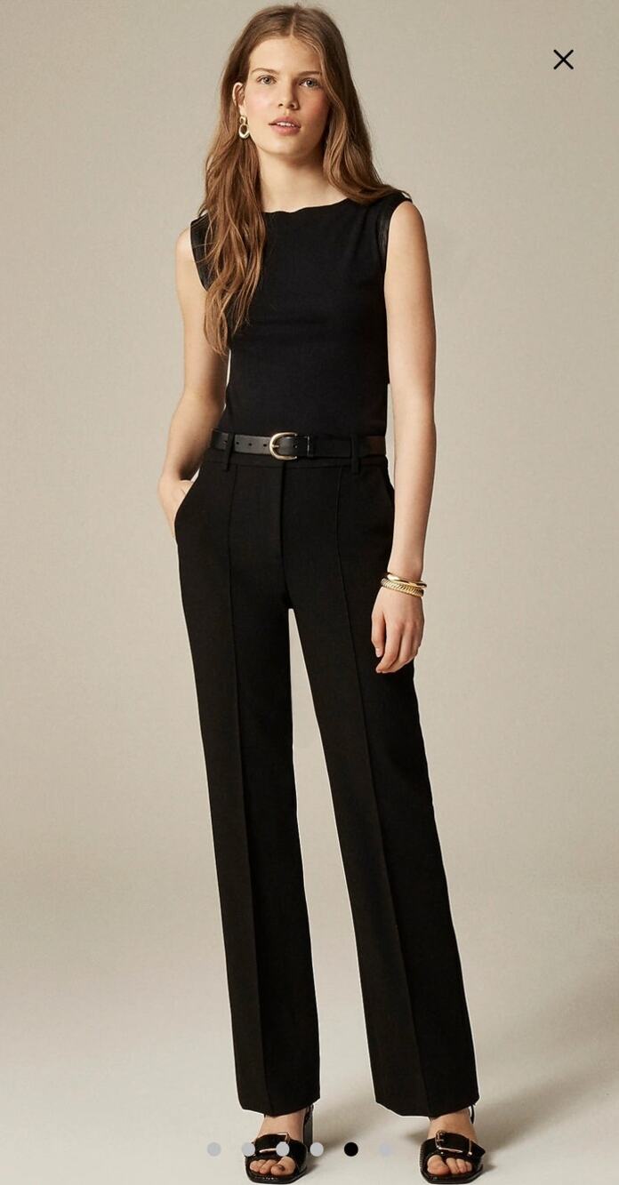 NWT J. Crew Petite Natalia Pant In Four-Season Stretch Chic Black P4